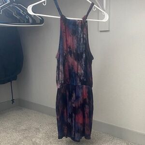 Urban Outfitters Tie-Dye Jumpsuit - Red and Blue